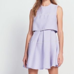 Sandro Purple Honeycomb Dress - Size 1